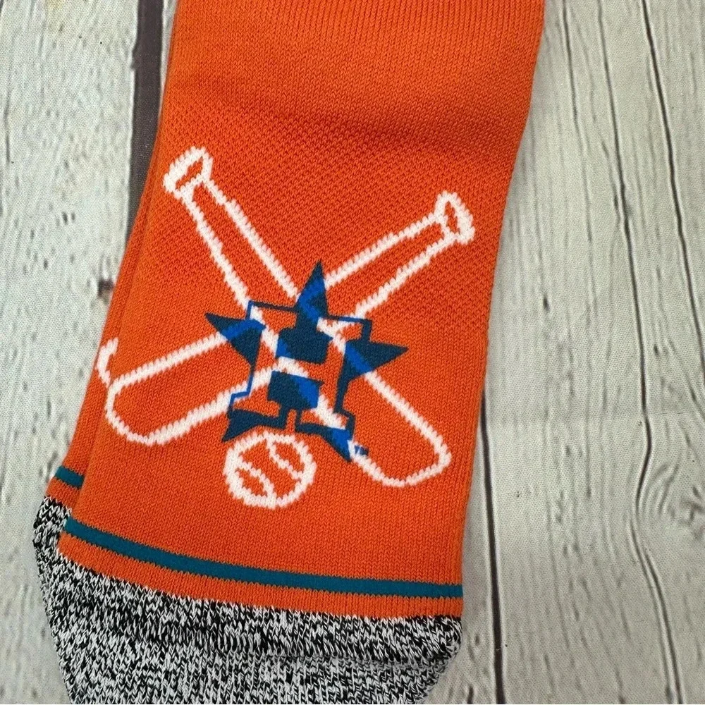 NWT stance houston astros baseball casual socks MLB hey batter